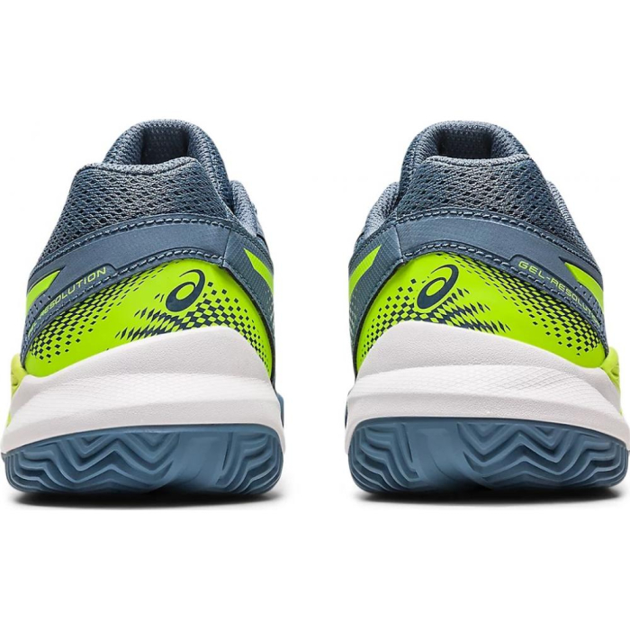 PANTOFI JUNIORI ASICS GEL-RESOLUTION 9 GS CLAY STEEL BLUE/GREEN [7]