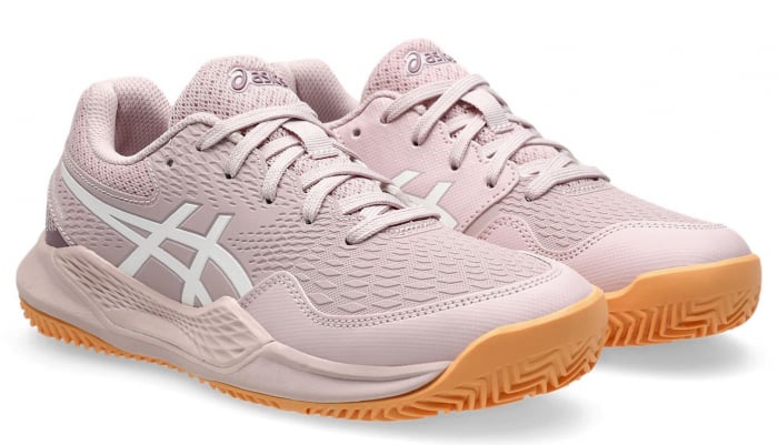 Pantofi Tenis Juniori Asics Gel-Resolution 9 GS Clay Watershed Rose/White [3]