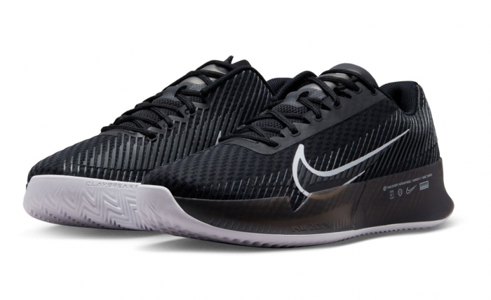 PANTOFI NIKE Air Zoom Vapor 11 Clay Black White [3]