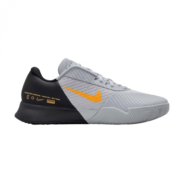 PANTOFI NIKE M Zoom Vapor Pro 2 Clay GREY/BK/ORG [3]