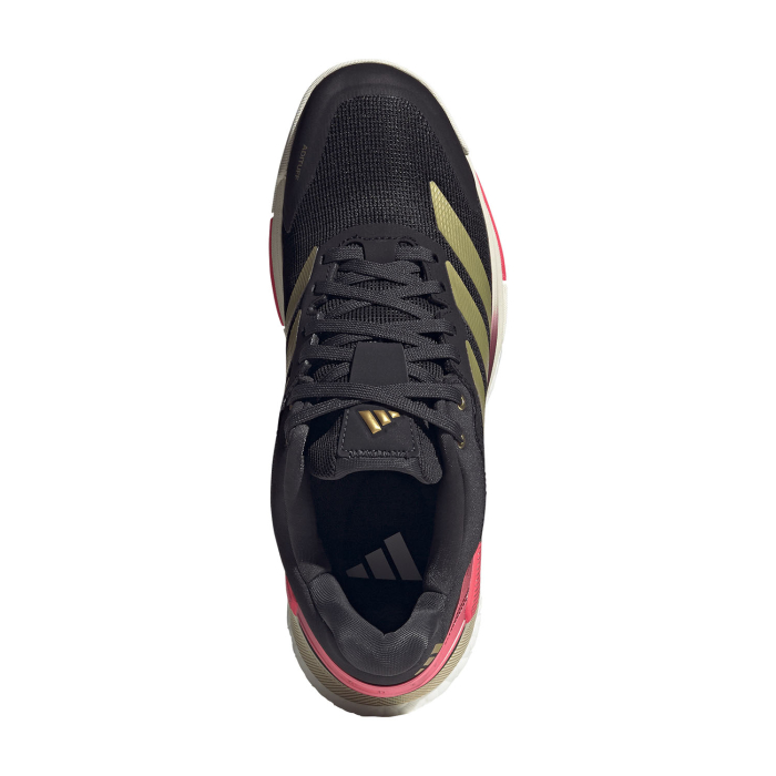 Pantofi Padel Adidas Barbati Crazyquick Boost Black/Gold Metallic/Solar Turbo [6]