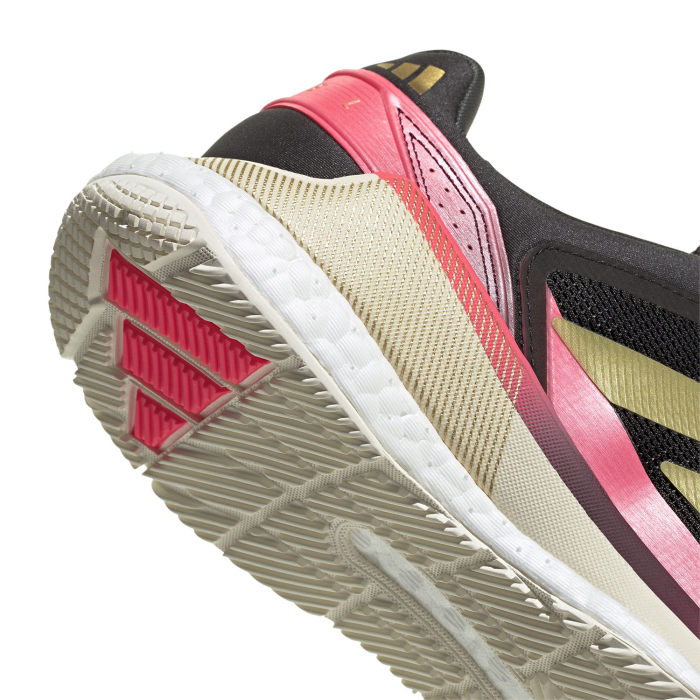 Pantofi Padel Adidas Barbati Crazyquick Boost Black/Gold Metallic/Solar Turbo [5]