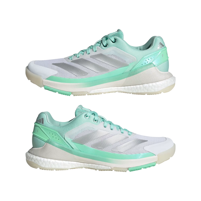 Pantofi Padel Adidas Femei Crazyquick Boost Clear Mint/Silver Metallic [7]