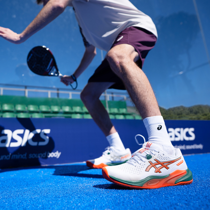 Pantofi Padel Asics Barbati Gel-Challenger 15 White/Energy Orange [7]