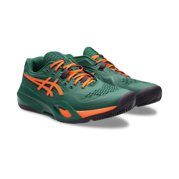 Pantofi Padel Asics Barbati Gel-Resolution X Green/Energy Orange [2]