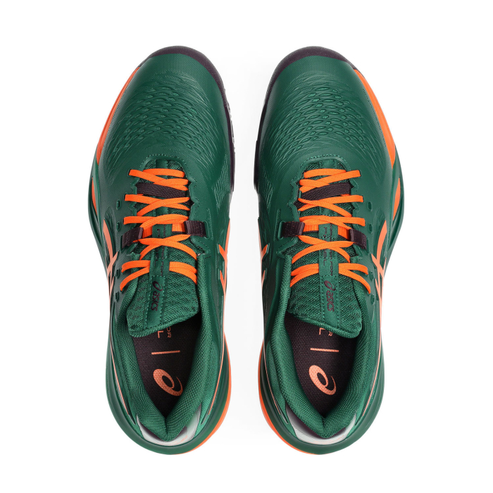 Pantofi Padel Asics Barbati Gel-Resolution X Green/Energy Orange [6]