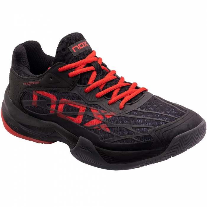 Pantofi Padel Nox AT10 Lux Negru/Rosu [2]