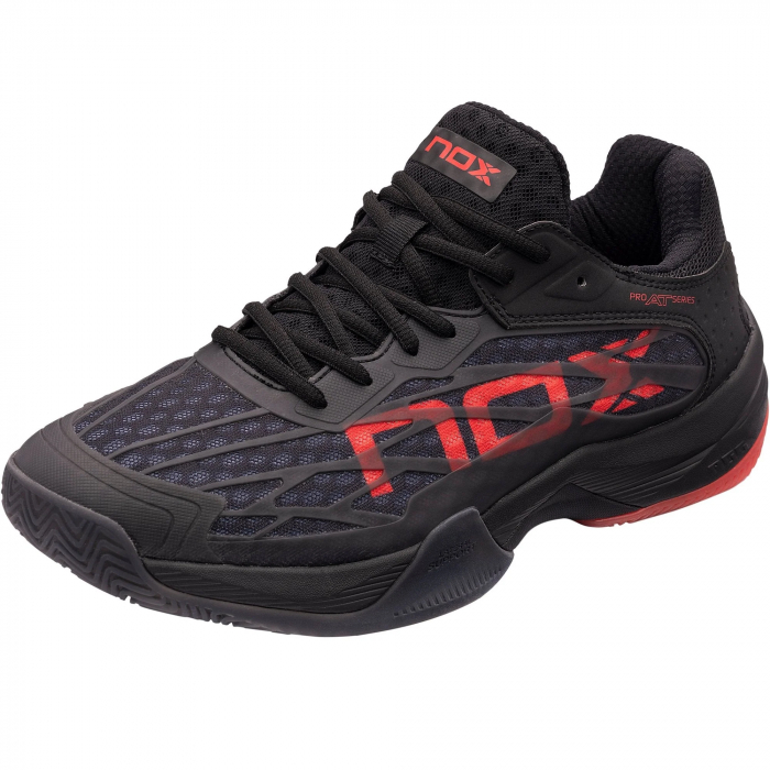 Pantofi Padel Nox AT10 Lux Negru/Rosu [5]