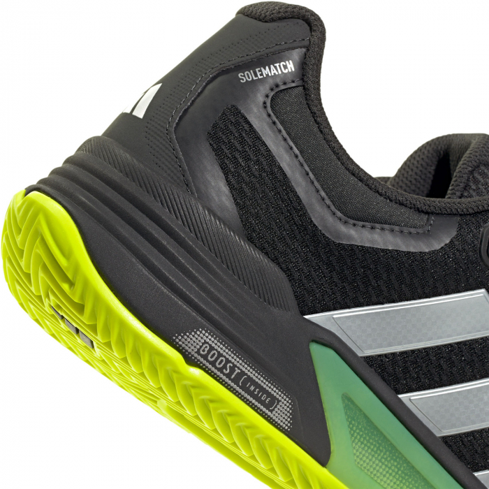 Pantofi Tenis Adidas Solematch Control 2 Black/Lime [5]