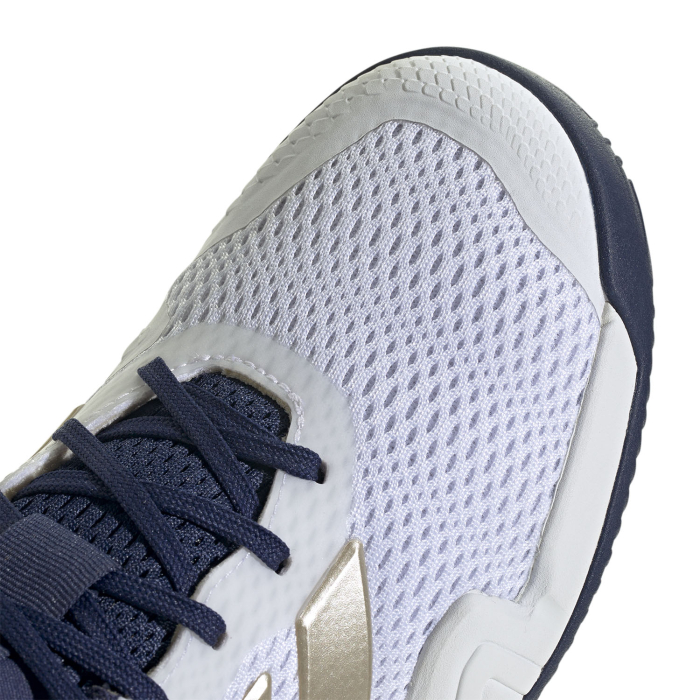 Pantofi Tenis Adidas Copii Barricade K Cloud White/Dark Blue [6]