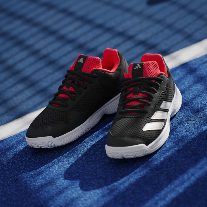 Pantofi Tenis Adidas Copii Courtflash Black/Cloud White [7]