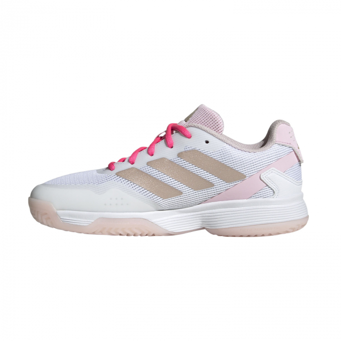 Pantofi Tenis Adidas Copii Ubersonic Off White/Silver Metallic [3]