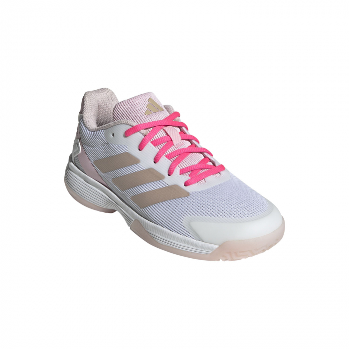 Pantofi Tenis Adidas Copii Ubersonic Off White/Silver Metallic [2]