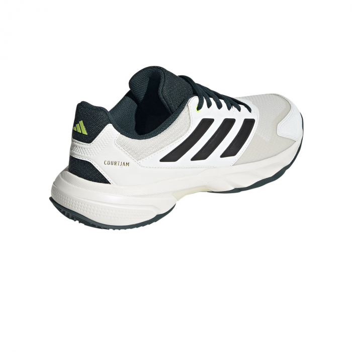 Pantofi Tenis Adidas Courtjam Control 3 Clay White Green [5]