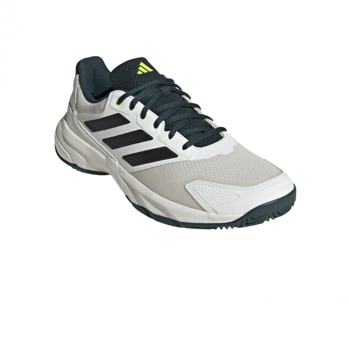 Pantofi Tenis Adidas Courtjam Control 3 Clay White Green [2]