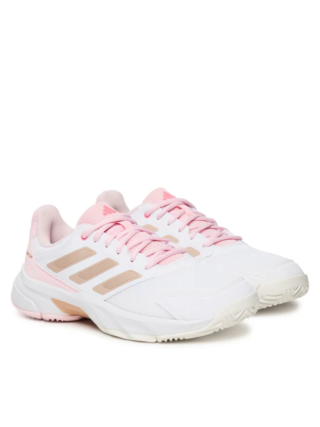 Pantofi Tenis Adidas CourtJam Control 3 White Lucid Pink [2]