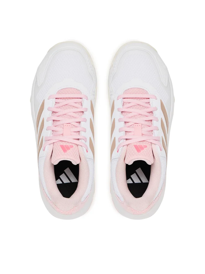Pantofi Tenis Adidas CourtJam Control 3 White Lucid Pink [5]