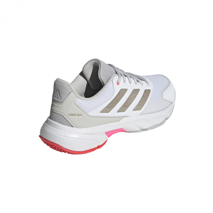 Pantofi Tenis Adidas CourtJam Control 3 White Lucid Pink [4]