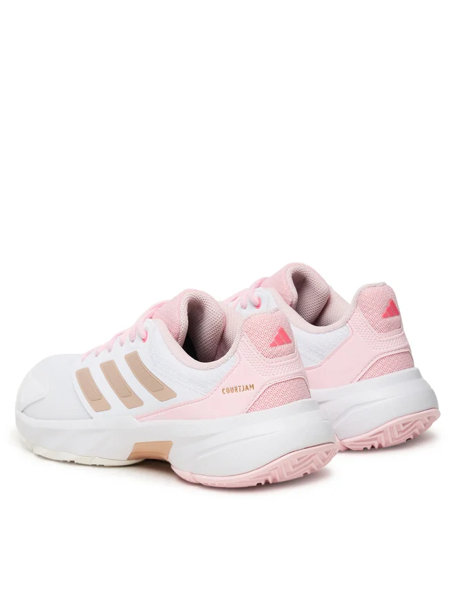 Pantofi Tenis Adidas CourtJam Control 3 White Lucid Pink [3]
