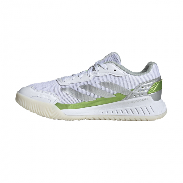 Pantofi Tenis Adidas Courtquick Padel FTWR White/Silver Metallic/Lemon [5]