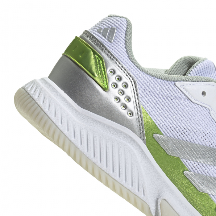 Pantofi Tenis Adidas Courtquick Padel FTWR White/Silver Metallic/Lemon [8]