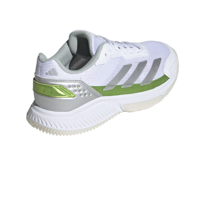 Pantofi Tenis Adidas Courtquick Padel FTWR White/Silver Metallic/Lemon [4]