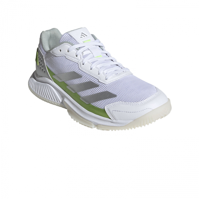 Pantofi Tenis Adidas Courtquick Padel FTWR White/Silver Metallic/Lemon [2]