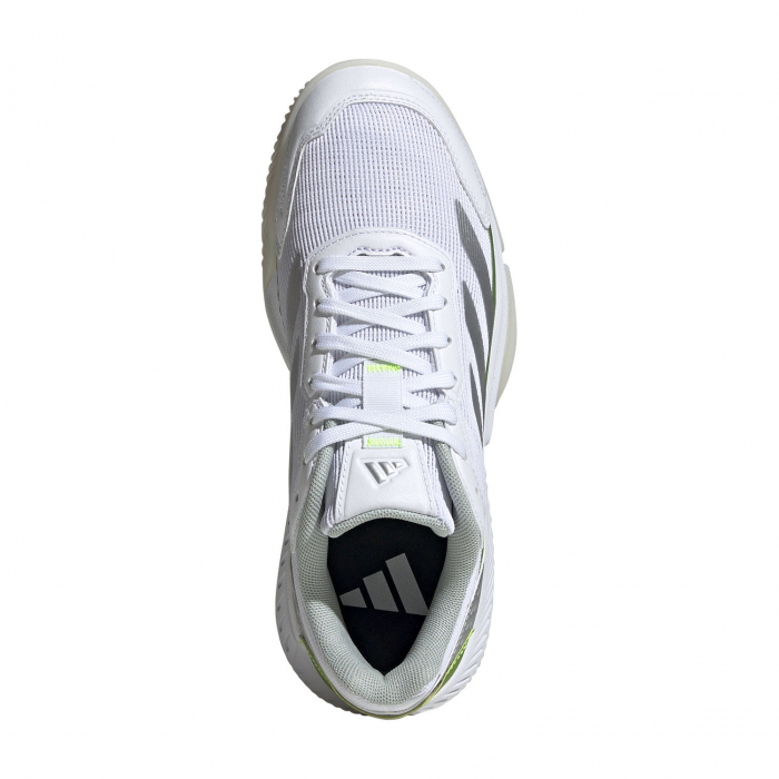 Pantofi Tenis Adidas Courtquick Padel FTWR White/Silver Metallic/Lemon [3]