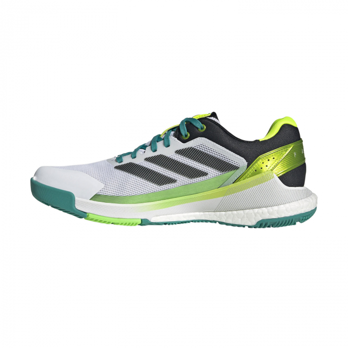 Pantofi Tenis Adidas Crazyquick Boost Padel White/Black/Lime Burst [3]