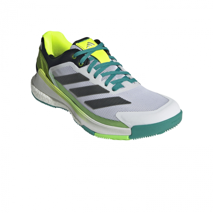 Pantofi Tenis Adidas Crazyquick Boost Padel White/Black/Lime Burst [2]