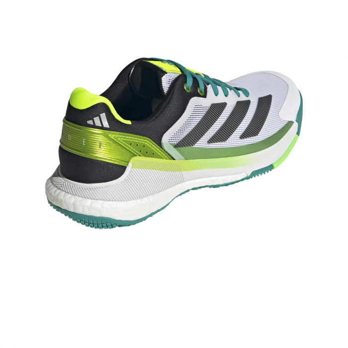 Pantofi Tenis Adidas Crazyquick Boost Padel White/Black/Lime Burst [6]
