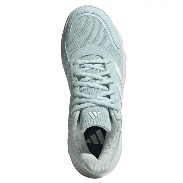 Pantofi Tenis Adidas Femei Courtjam Control 3 Halo Mint/Silver Metallic [3]