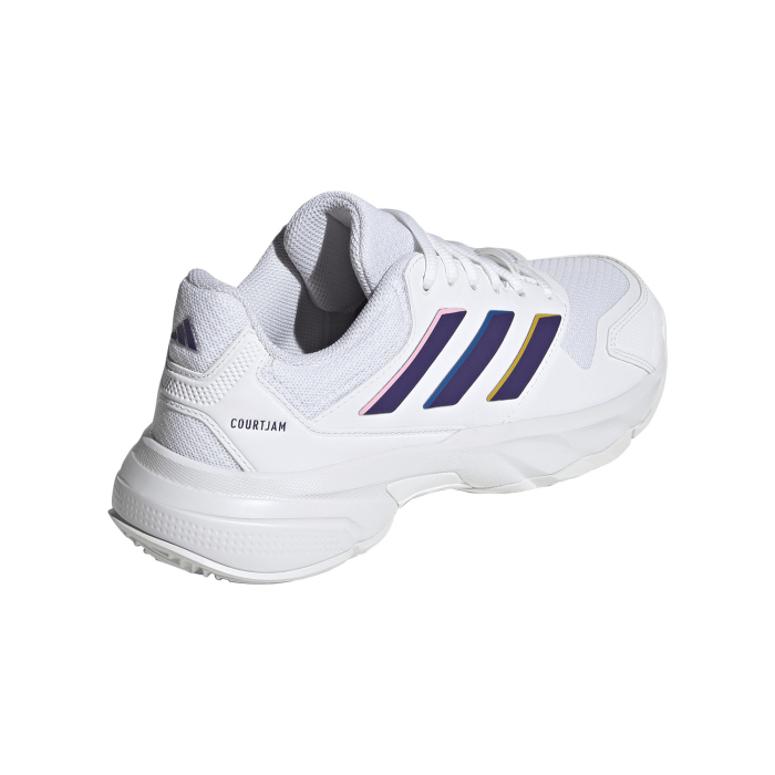 Pantofi Tenis Adidas Femei Courtjam Control 3 White/Collegiate Purple [4]