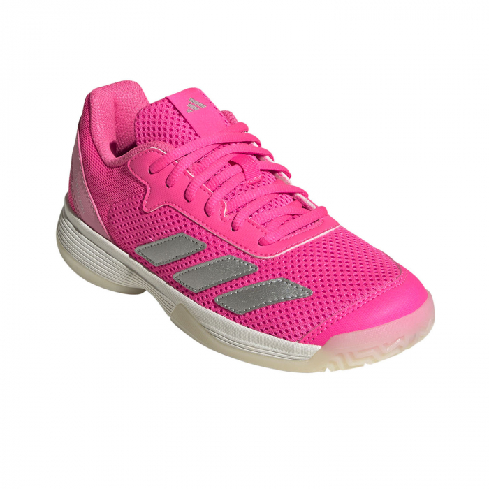 Pantofi Tenis Adidas Juniori Courtflash K Lucpnk [6]
