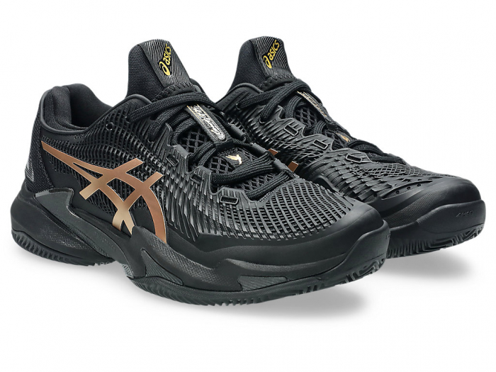 Pantofi Tenis Asics Court FF 3 Novak Clay Night Black/Prism Gold [7]