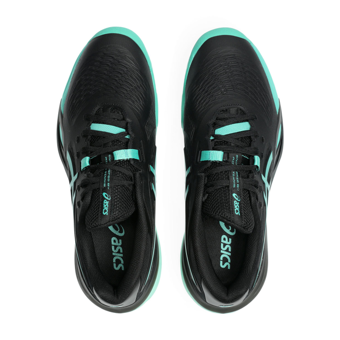 Pantofi Tenis Asics Gel-Resolution X Clay Black/Aurora Green [7]