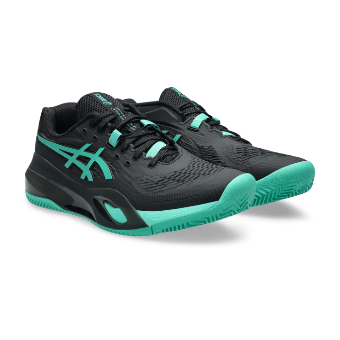 Pantofi Tenis Asics Gel-Resolution X Clay Black/Aurora Green [2]