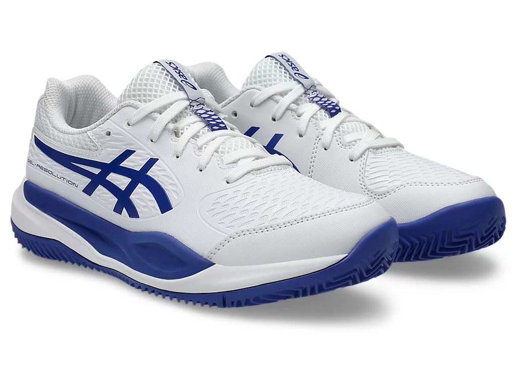 Pantofi Tenis Asics Gel-Resolution X GS Clay White/Cobalt [2]