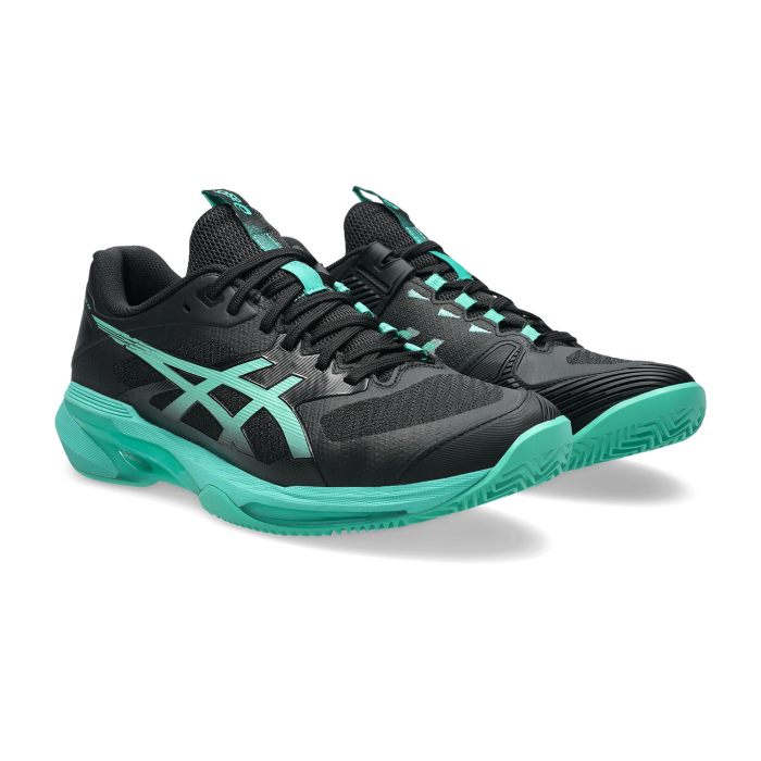 Pantofi Tenis Asics Solution Speed FF 4 Clay Black/Aurora Green [2]