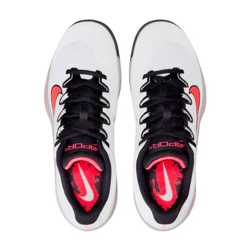 Pantofi Tenis Nike Femei Zoom Vapor 12 HC PRM White/Hot Lava [6]