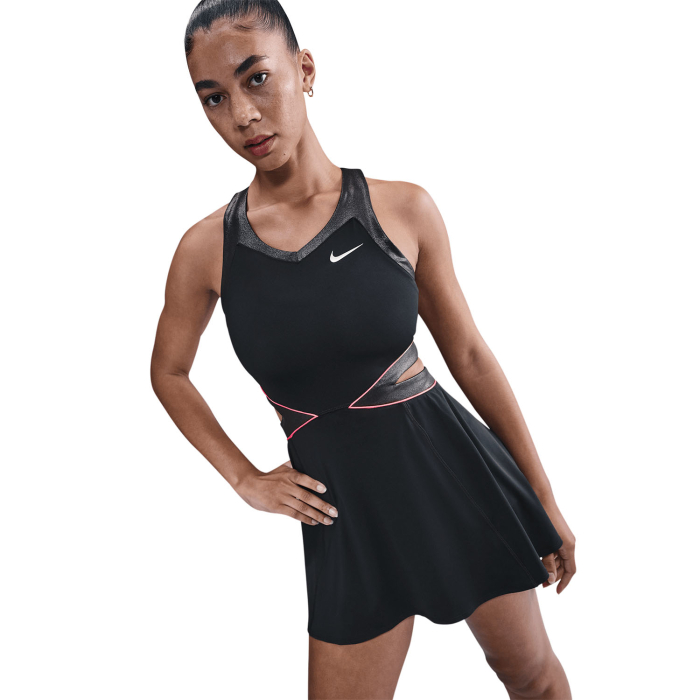 Rochie Nike Femei Dri-FIT Court Slam USO Black/Anthracite/Punch [3]