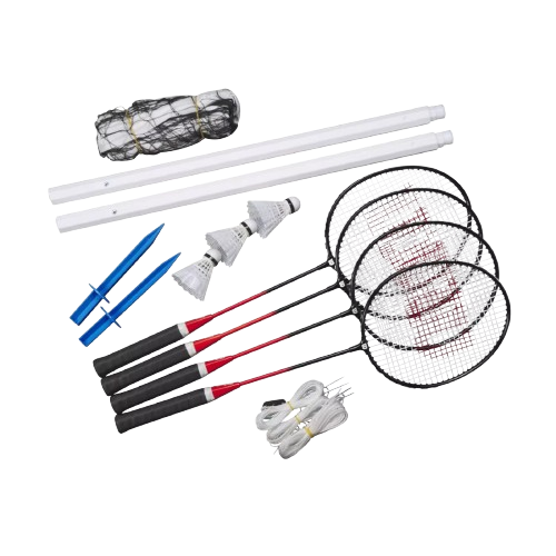 Set Badminton Wilson – 4 Rachete,3 Fluturași,Fileu [2]