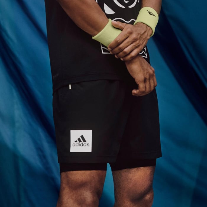 Short Adidas Paris 2 in 1 7in Black White [4]