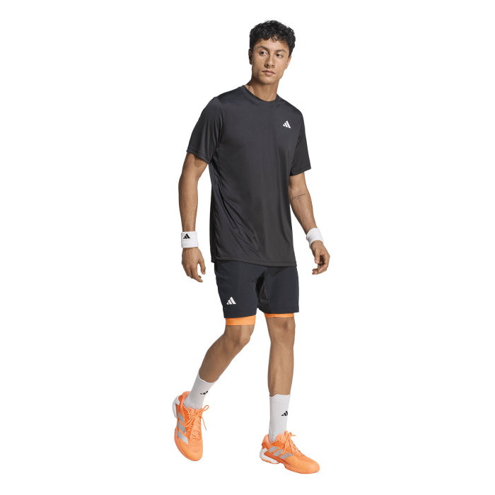 Short Tenis Adidas Barbati 2in1 Climacool 7in Black/Orange [5]