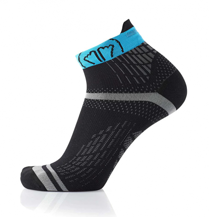 Sosete Alergare Sidas Run Feel Black/Turquoise L [4]