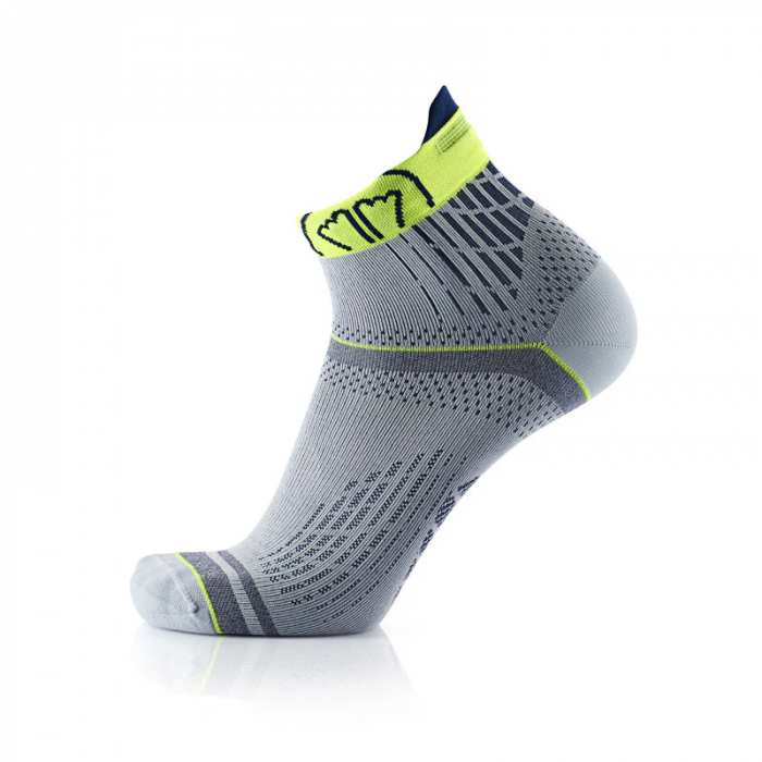 Sosete Alergare Sidas Run Feel Grey/Yellow L [4]