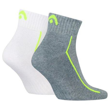 Sosete Head All Sports Performance Quart Grey Melange/White [2]