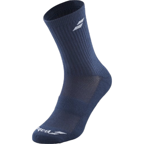 Sosete Tenis Babolat Junior Albe/Albastru/Gri Set 3 Perechi [2]