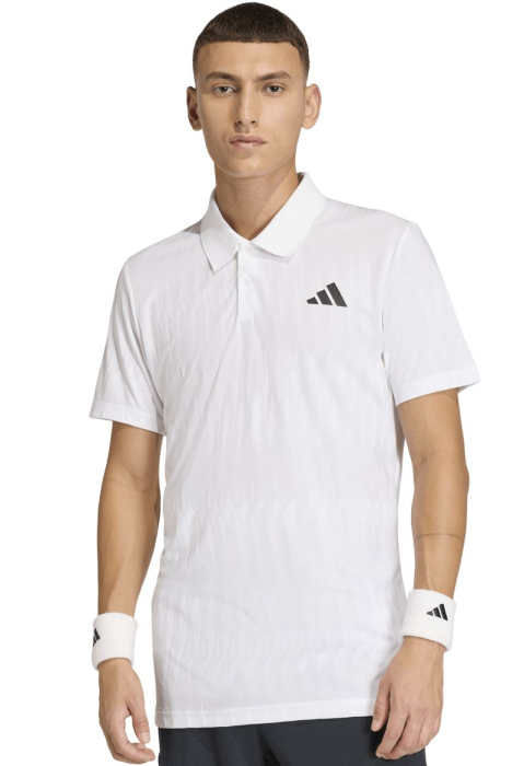 Tricou Adidas Barbati Polo Climacool Airchill Freelift White [3]