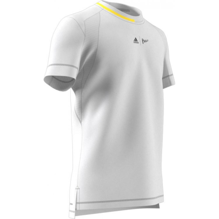 TRICOU ADIDAS LONDON WOVEN WHITE YELLOW [2]